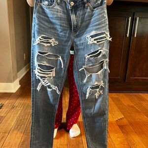 American Eagle Outfitters Distressed Mom Jeans